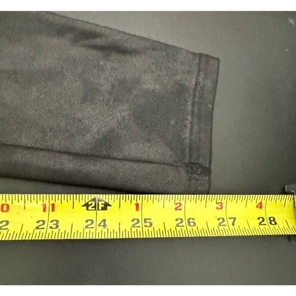 Spanx Faux Leather Leggings High Waisted Smoothing Sleek Black Size Large - Picture 9 of 9